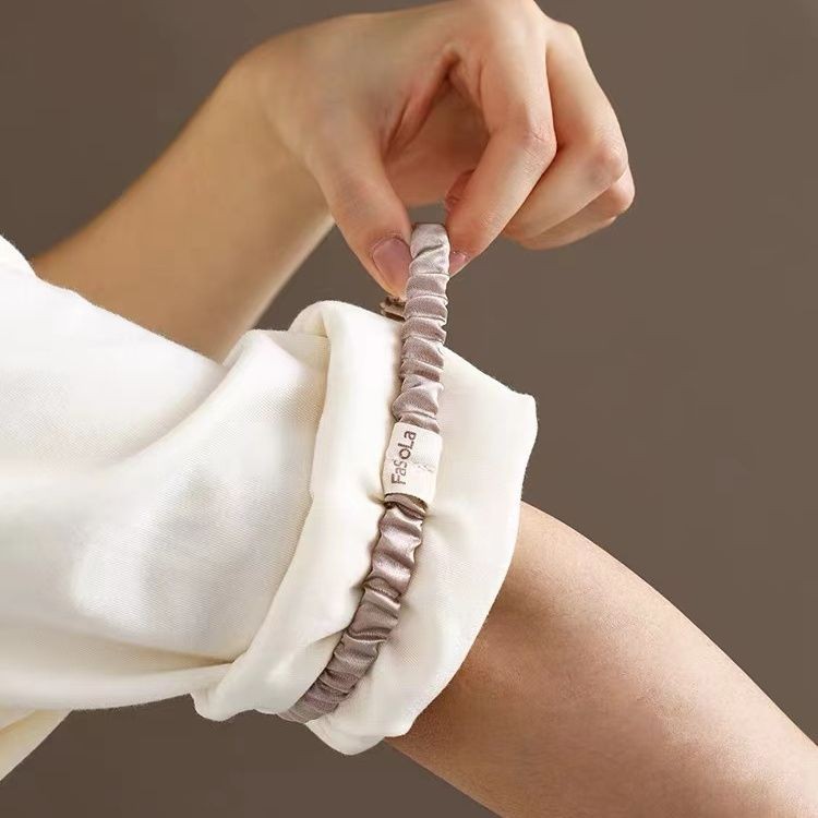 Fasola Sleeve Bandage Blouse Sleeve Band Fixed Hair Rope Hair Band Cuffs Wash Splash-proof Anti-slip Handy เครื่องมือ 92KN