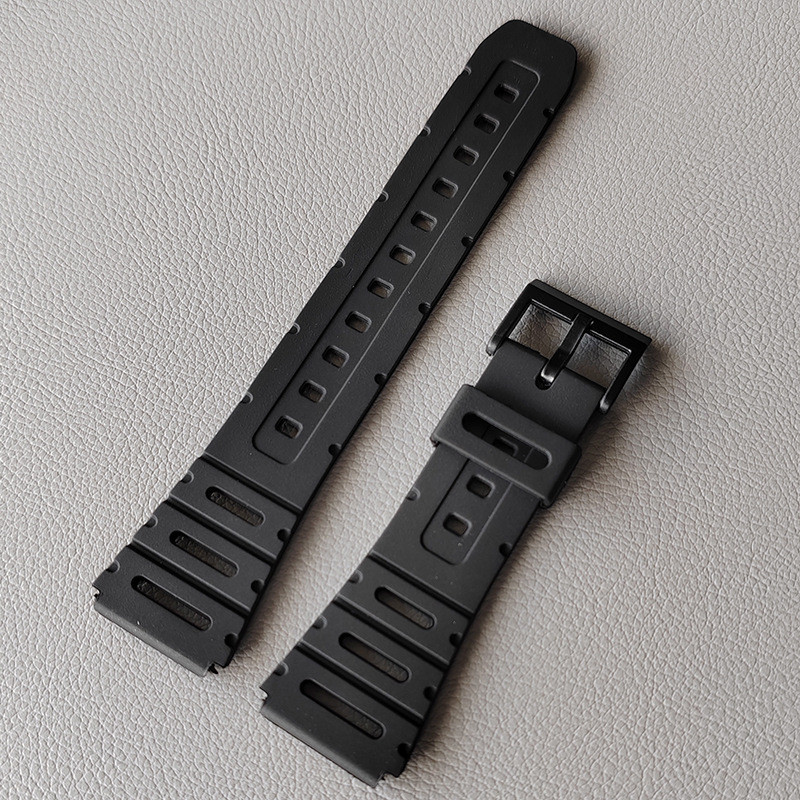 20 มม.สายนาฬิกาซิลิโคนสําหรับ Casio สร้อยข้อมือเครื่องคิดเลขนาฬิกาดิจิตอล W-720 W-722 W-741 WL-100 CA-53W CA53 CA 53 CA-61W ยางนักเรียนผู้ชายผู้หญิงเข็มขัดข้อมือ