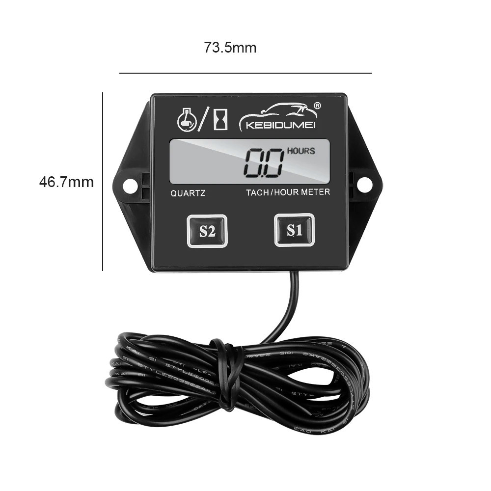 เครื ่ องยนต ์ ดิจิตอล Tachometer กันน ้ ํา Tachometer ความเร ็ วเครื ่ องยนต ์ จอแสดงผล Lcd สําหรับรถจักรยานยนต ์ เรือเลื ่ อยโซ ่ จักรยานเรือ