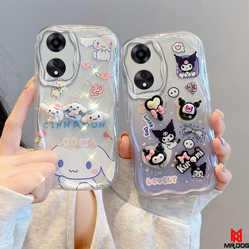 เคส OPPO A60 ตุ๊กตาสามมิติ สีใส การ์ตูน กรณีป้องกันโทรศัพท์มือถือ TY5