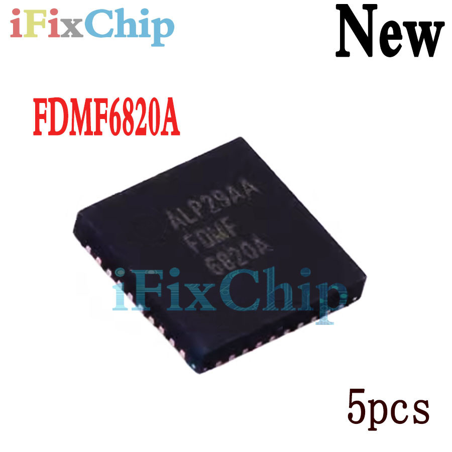 5 ชิ้นใหม่เอี่ยม FDMF6820A FDMF 6820A QFN