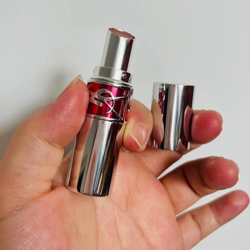 Ysl Silver Round Tube Lipstick Easy To Color 1.6g ตัวอย ่ าง