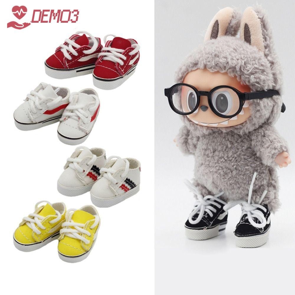 Demo3 15 ซม.Labu ตุ๊กตารองเท้า, Labubu Time To Chill Filled EXO KPOP ตุ๊กตารองเท้าผ้าใบลําลอง,|ตุ๊กตา BJD 1/6 ตุ๊กตา JP อุปกรณ์เสริมตุ๊กตา