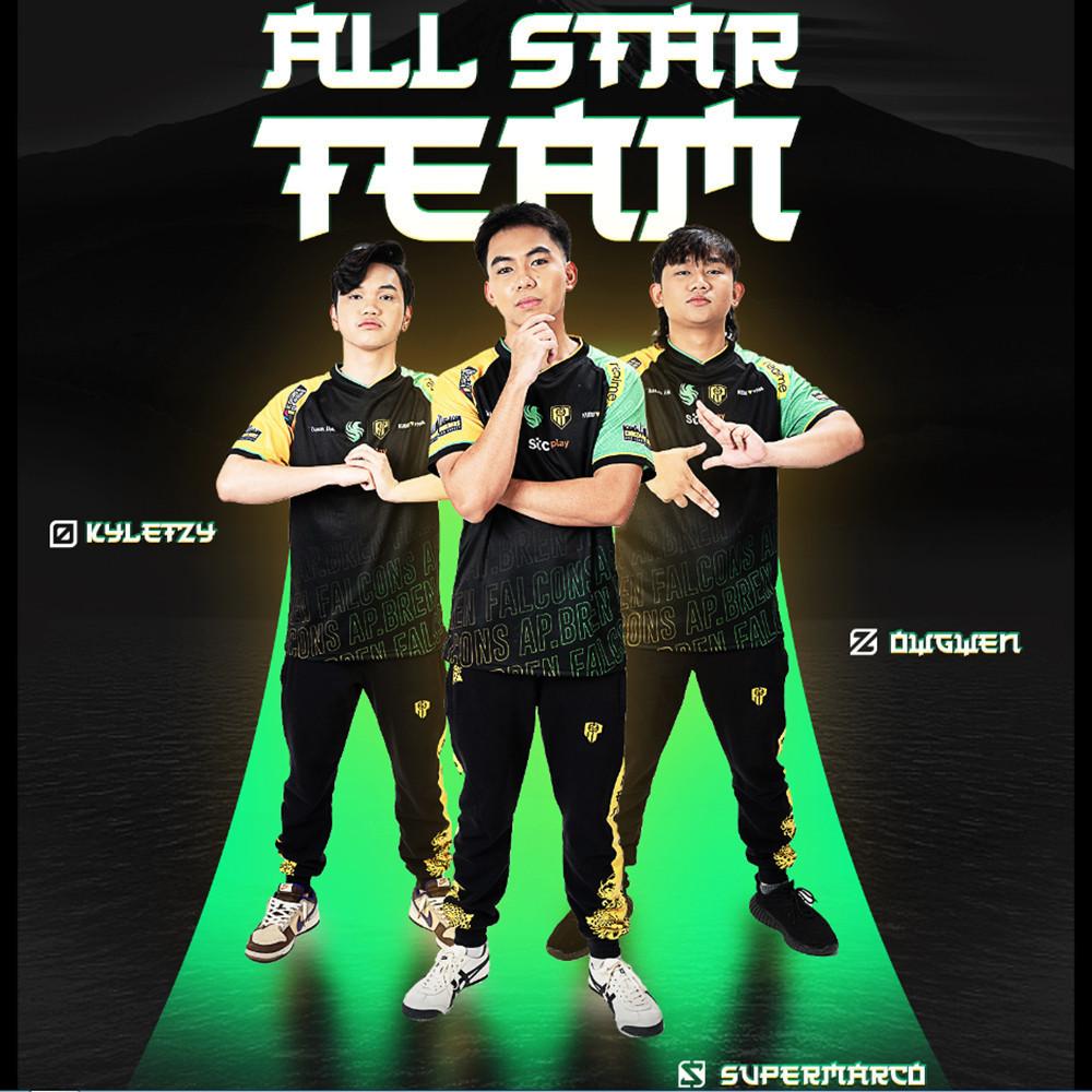 Falcons AP.Bren MPL PLAYOFFS เสื้อแข่ง เจอร์ซีย์ทีม S13 Esport AP BREN ใหม่ล่าสุดปี 2024 เสื้อยืดโอค