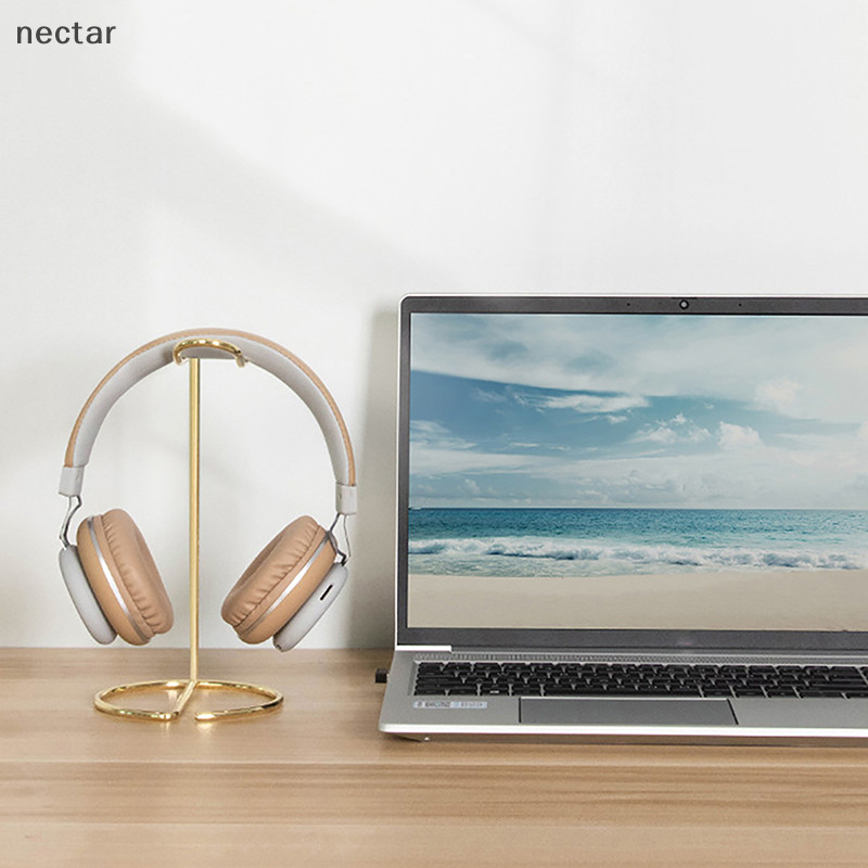Tar 1 PC Iron Line หูฟังขาตั้งโลหะชุดหูฟัง Rack น่ารักหูฟังไร้สายผู้ถือสนับสนุน Gamer หมวกกันน็อค N