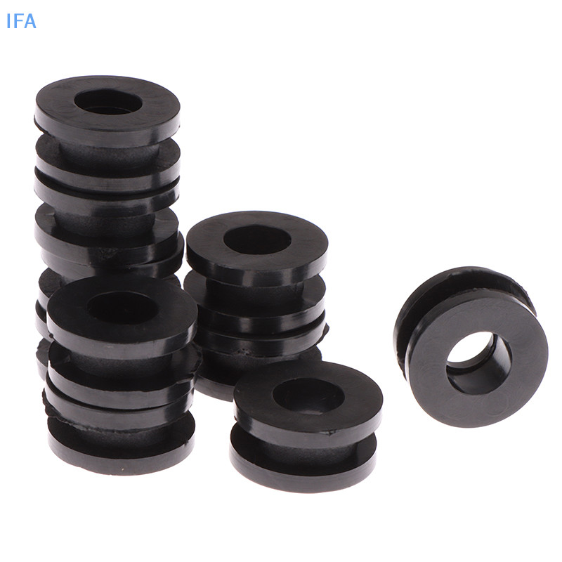 IFA 10 ชิ้นสีดํารถจักรยานยนต์ด้านข้างยาง Grommets ปะเก็น Fairings สําหรับ Honda สําหรับ Suzuki CBR GSXR Ninja ZX YZF Kawasaki ดี