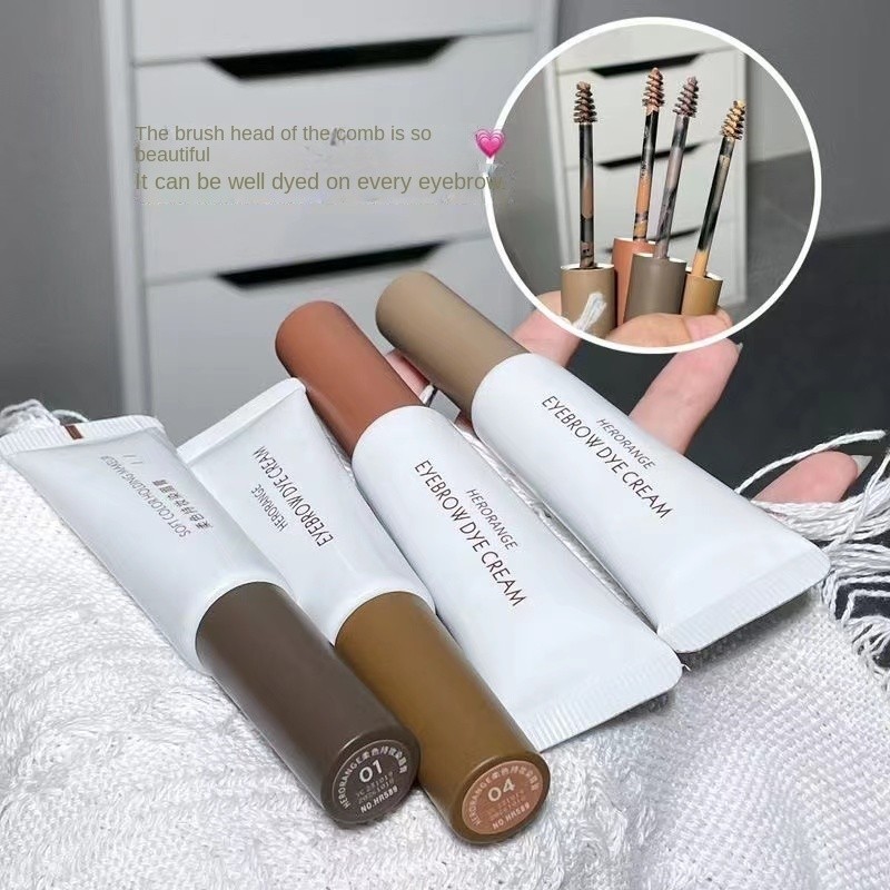 Heroange Eyebrow Tint ธรรมชาติติดทนนานกันน ้ ําไม ่ ง ่ ายที ่ จะจางหายไปแต ่ งหน ้ าที ่ สวยงามแบบพกพา