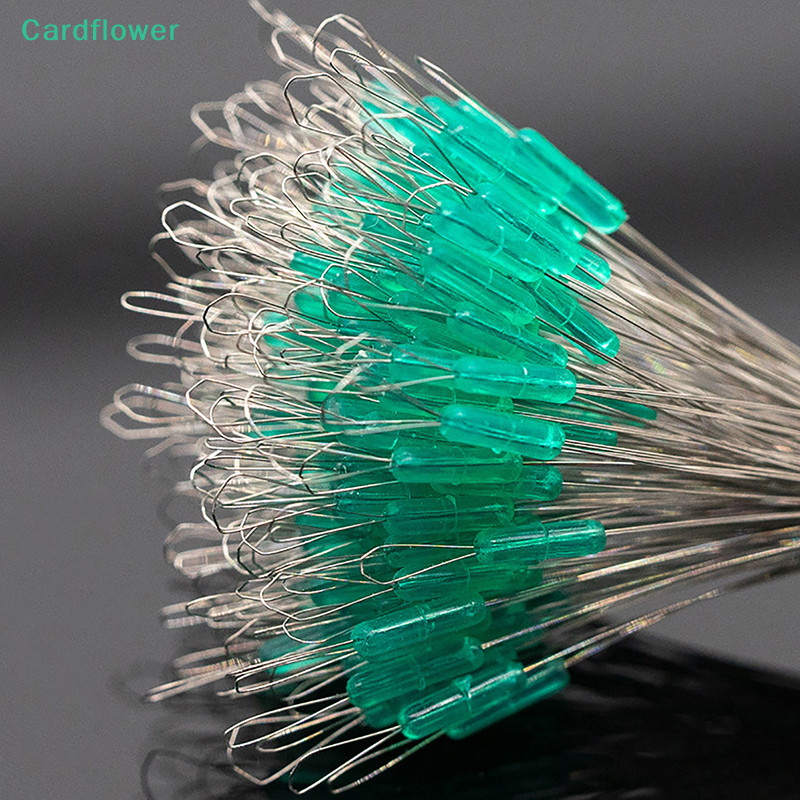 <Cardflower> 100 ชิ้น S/SS/SSS/M/L/LL Anti-wrap Beans Float ตกปลา Bobber ซิลิโคน Stopper Space Bean 