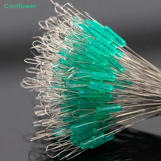 <Cardflower> 100 ชิ้น S/SS/SSS/M/L/LL Anti-wrap Beans Float ตกปลา Bobber ซิลิโคน Stopper Space Bean Connector สายตกปลา Tackle บนขาย
