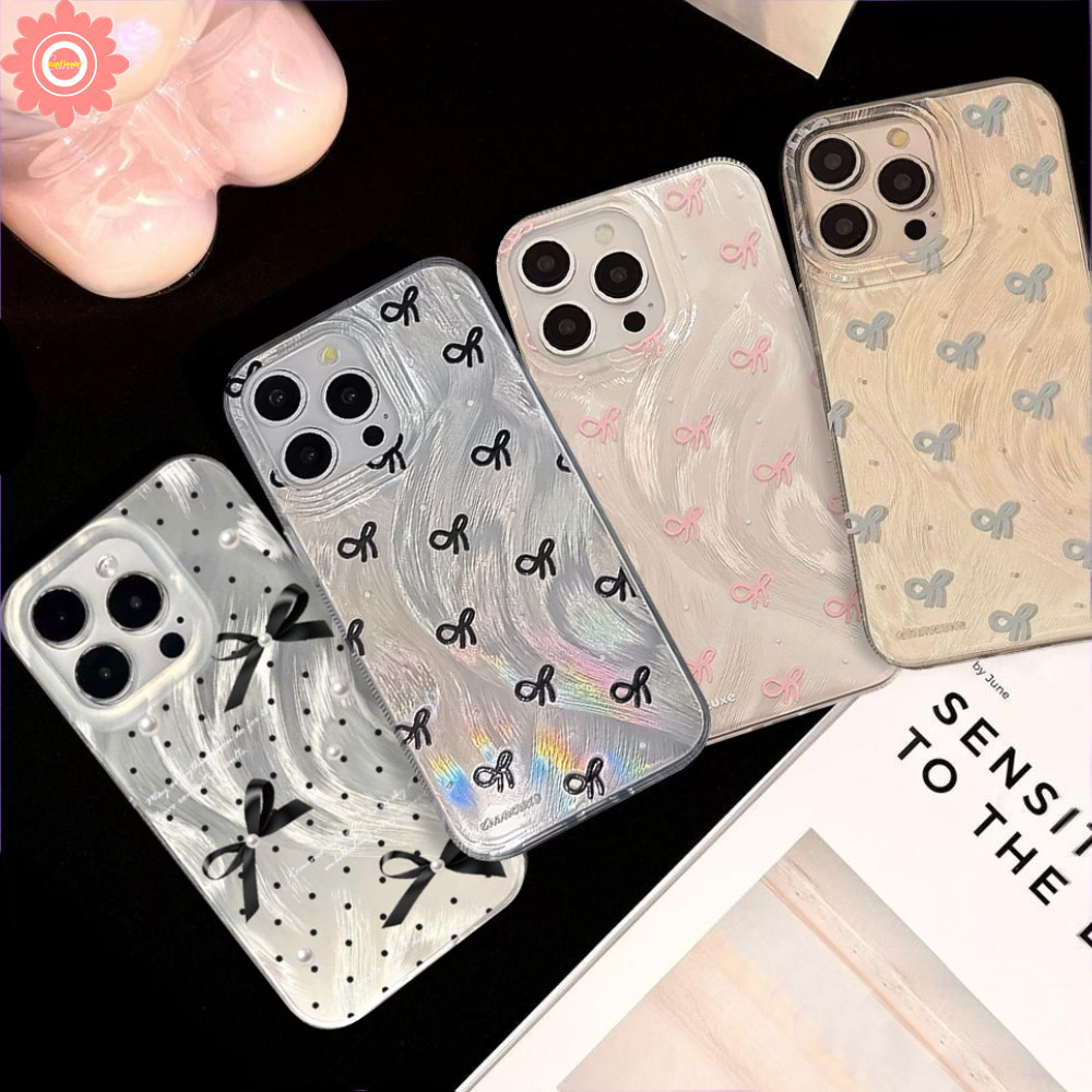 แฟชั่นการ์ตูน Feather เส้นด้ายสําหรับ Redmi 13C 12C 10 10C 12 9C 9A 9T A2 10A A1 9 หมายเหตุ 13 11 12 10s 10 9 11s 8 Pro Max Poco X5 M3 X6 Mi 12 11 น่ารัก เคสนิ่ม Bow Peal