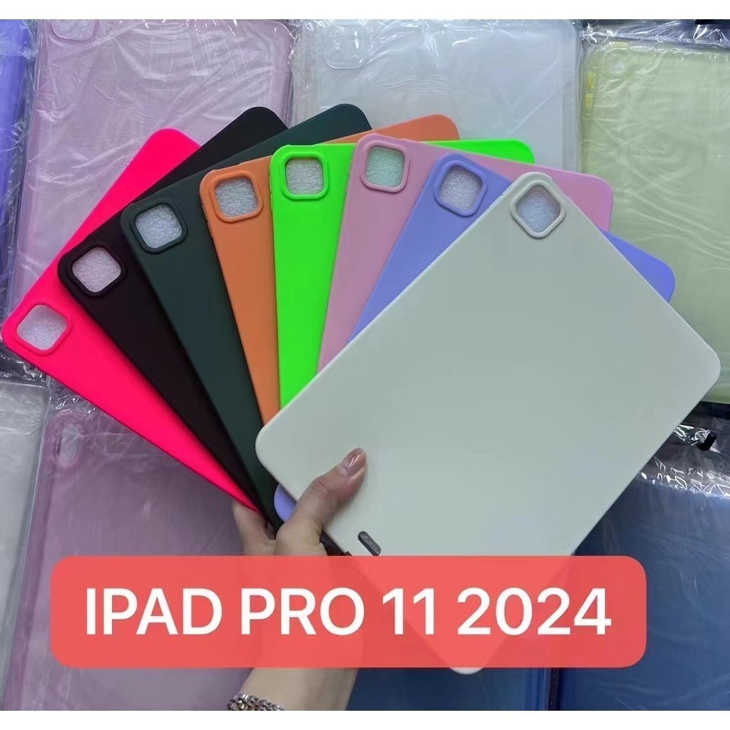 สําหรับipad 2024 13 "Air/Pro M2 M4 ผิวแท็บเล็ตสําหรับIPad Air 11 Air 13 2024 M2 Soft TPUปกหลังสําหรั