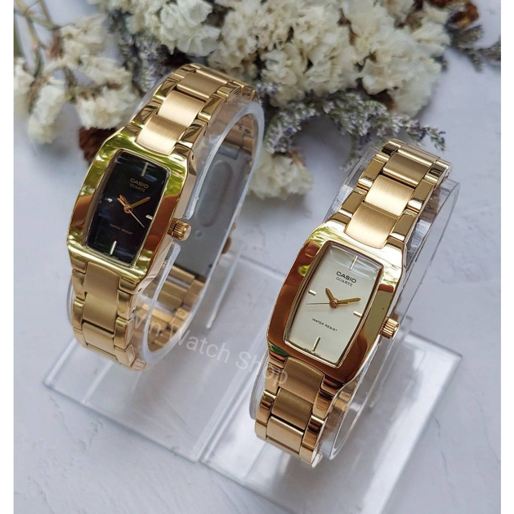 Casio นาฬิกา Casio รุ่น LTP-1165N นาฬิกาผู้หญิงสีทอง สไตล์ DKNY  แท้ 100% รับประกันศูนย์ 1 ปีเต็ม