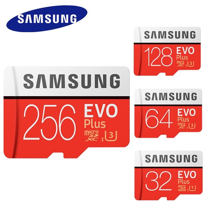 การ์ดความจำ SAMSUNG Micro SDcard 32GB 64GB 128GB 256GB Class10 EVO Plus (U3 95MB/s) ประเภทการ์ดหน่วยความจำ