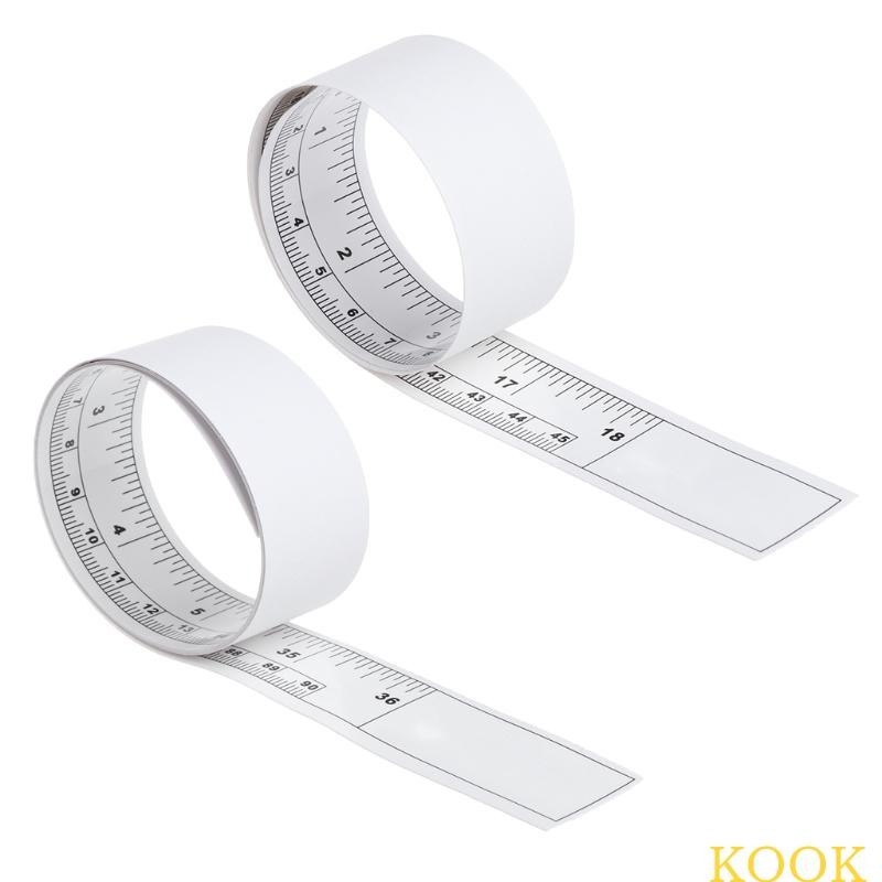 Kook เทปวัดแบบมีกาวในตัว Double Scale Stick บน Workbench Ruler Sticky Tape