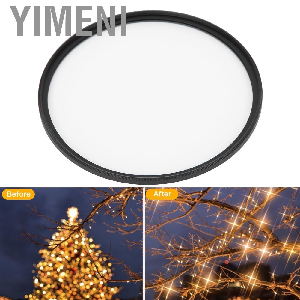 Yimeni Junestar Star Filter 95mm 4 Line Starlight Night Photography Shooting Accessory for SLR Camera Lens