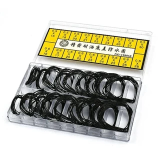Fansin 200 ชิ้น/เซ็ตยาง O-Ring,ซ่อมเครื่องมือหนา 0.5 มม./0.6 มม.นาฬิกากลับยาง,ทนทานสําหรับช่างซ่อมนาฬิกา Boxed กันน้ํา O-Ring ปะเก็น