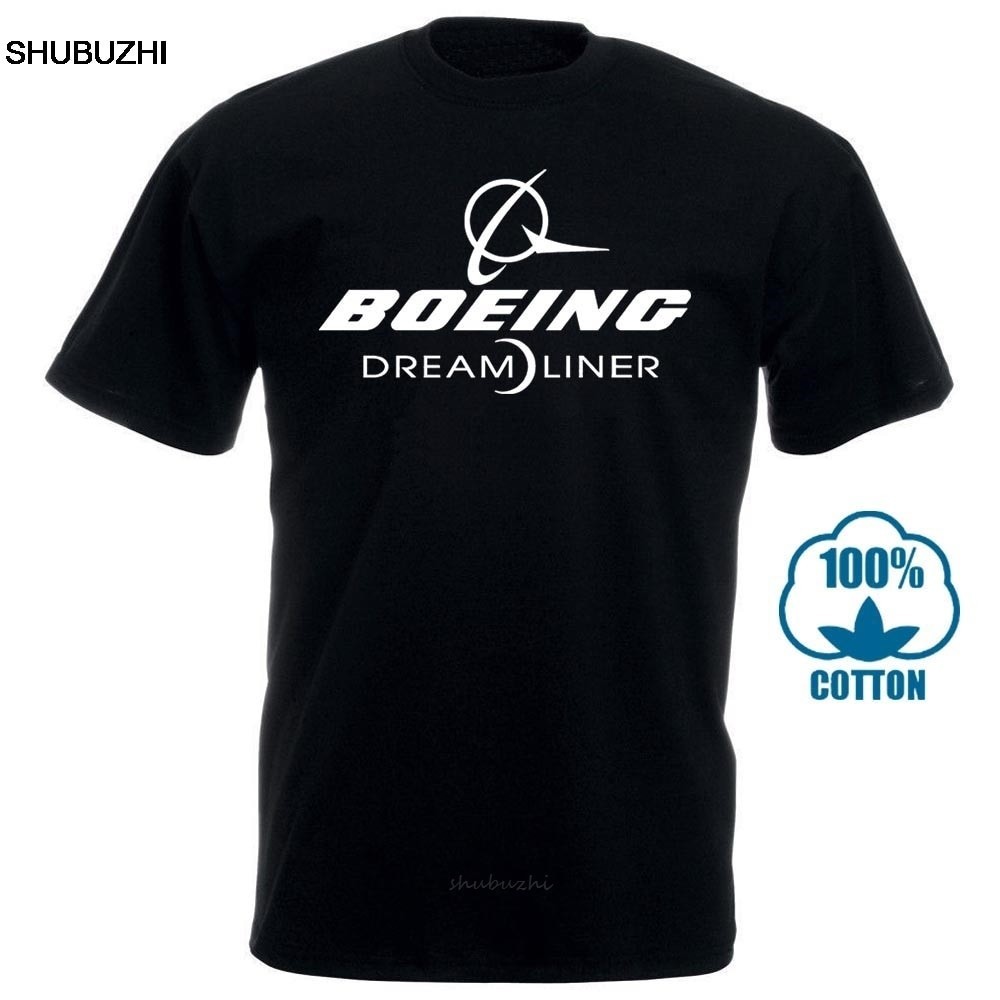 🚚พร้อมส่ง🚚ขาย! ! !เสื้อยืดแขนสั้นพิมพ์ลาย Boeing 787 Boeing 787 Dreamliner แฟชั่นฤดูร้อน