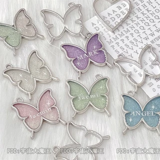 High-End Silver Letter สติกเกอร์ diy ตกแต่งสติกเกอร์เล็บสติกเกอร์ Blogger สไตล์เดียวกัน 3d สามมิติ Goo การ์ดอีพ็อกซี่จี้ตกแต่ง