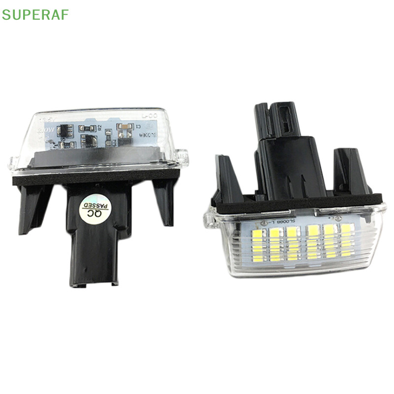 SUPERAF ไฟป้ายทะเบียน LED สีขาว 2 ชิ้นสําหรับ Camry Yaris Vios Avensis HOT - รูปที่ 2