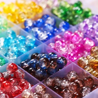 St.kunkka 7 * 8 มม. 50/105 ชิ้นลูกปัดแก้วสีสันสดใสทูโทน Pop …