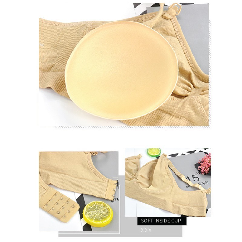 ชุดชั้นในให้นมลูก W1208 ไร้โครง ใส่สบาย สำหรับคนท้องหรือคุณแม่ให้นมบุตร - รูปที่ 4