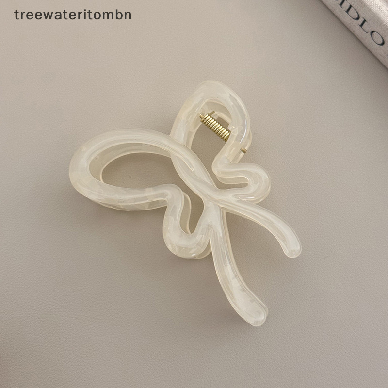 Tt หวาน Hollow Out ผีเสื้อขนาดใหญ่ผม Claw แฟชั่น Shark คลิปสําหรับผู้หญิงสาวผมหางม้า Hairpins Headwear อุปกรณ์เสริมผม mbn