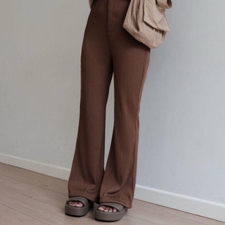 CELANA CUTBRAY KNIT WANITA Higwaist Knit Cutbray Wanita Premium