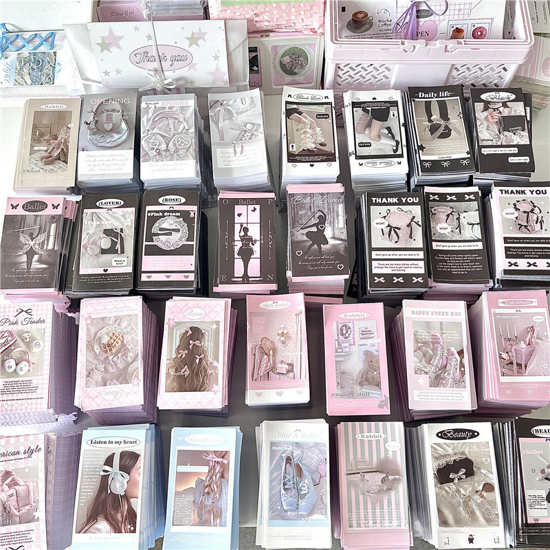 30 ชิ้น Ins Ballet Girl สติกเกอร์ปิดผนึก 5x9 ซม.ป้ายบรรจุภัณฑ์วัสดุ DIY ตกแต่ง