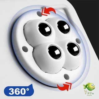 YOYO ล้อติดเฟอร์นิเจอร์ แบบไร้เสียง 360° ล้อลูกกลิ้ง 4pcs ล้อสีดำ ล้อสีขาว Furniture casters