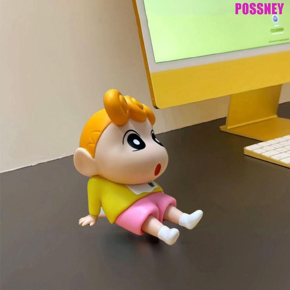 Possney ที่วางโทรศัพท์สร้างสรรค์,รูปเครยอนชินจังรองรับขาตั้งโทรศัพท์มือถือ,ขาตั้งตั้งโต๊ะแบบพกพาตกแต่งโต๊ะการ์ตูนวงเล็บโทรศัพท์มือถือเดสก์ท็อปเครื่องปร
