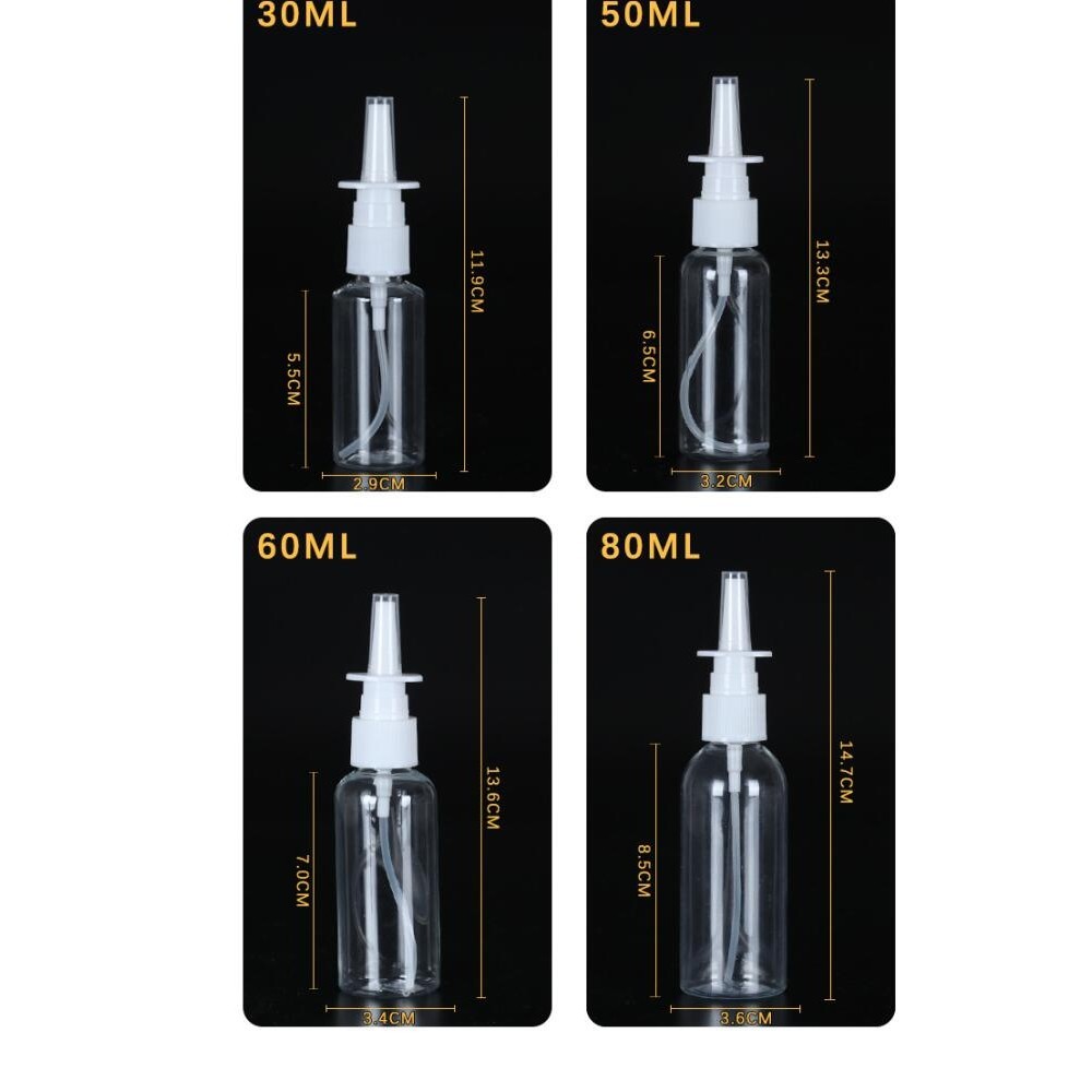 ขวดสเปรย์โดยตรง 10ml30ml50ml80ml ขวดสเปรย์จมูกบรรจุภัณฑ์พลาสติก fine mist moisturizing หม้อสเปรย์ขนาดเล็กในสต็อก