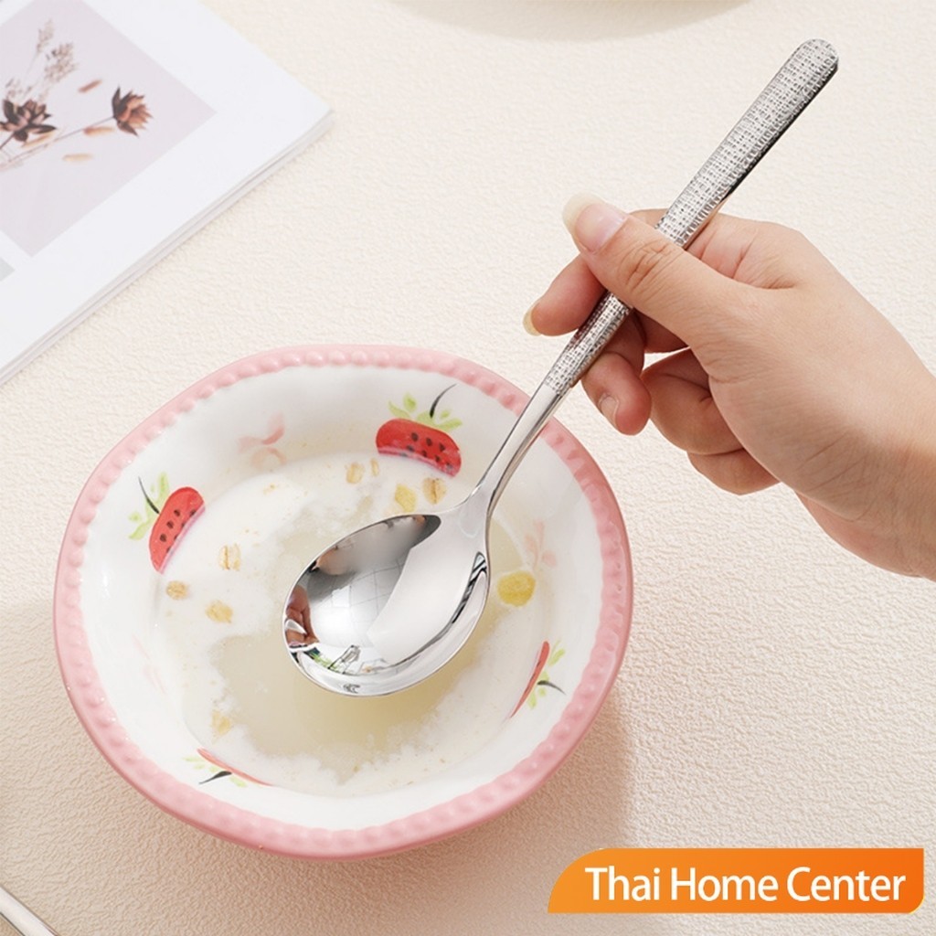 ช้อนทานซุป ขนาดใหญ่ ด้ามยาว ช้อนซุปเกาหลี Scoop รูปที่ 5