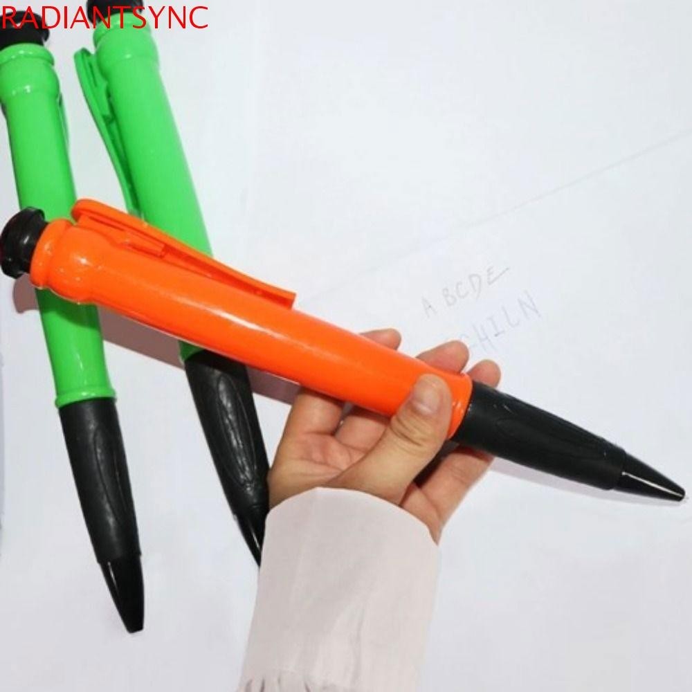 Radiantsync Giants ปากกาลูกลื่น, ปากกาเจลยักษ์สีฟ้าตลก, อุปกรณ์การเขียน Oversize 28 ซม. สีเขียว Jumbo-Retractable ปากกาโรงเรียน
