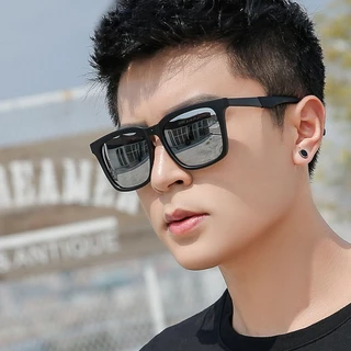 แว่นตากันแดดผู้ชาย-ผู้หญิง เลนส์ปรอท UV400 ป้องกันรังสี UV สไตล์เกาหลี ดีไซน์ทันสมัย เสริมลุคสุดคูลทุกการเดินทาง
