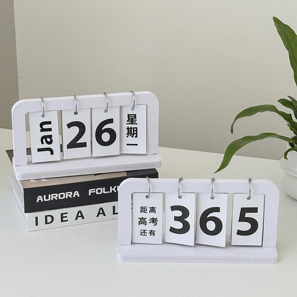 Keepin ปฏิทินไม้, ปฏิทินถาวรสไตล์นอร์ดิก INS, อุปกรณ์โต๊ะเรียน Solid Creative ทนทาน Desktop Schedule Office