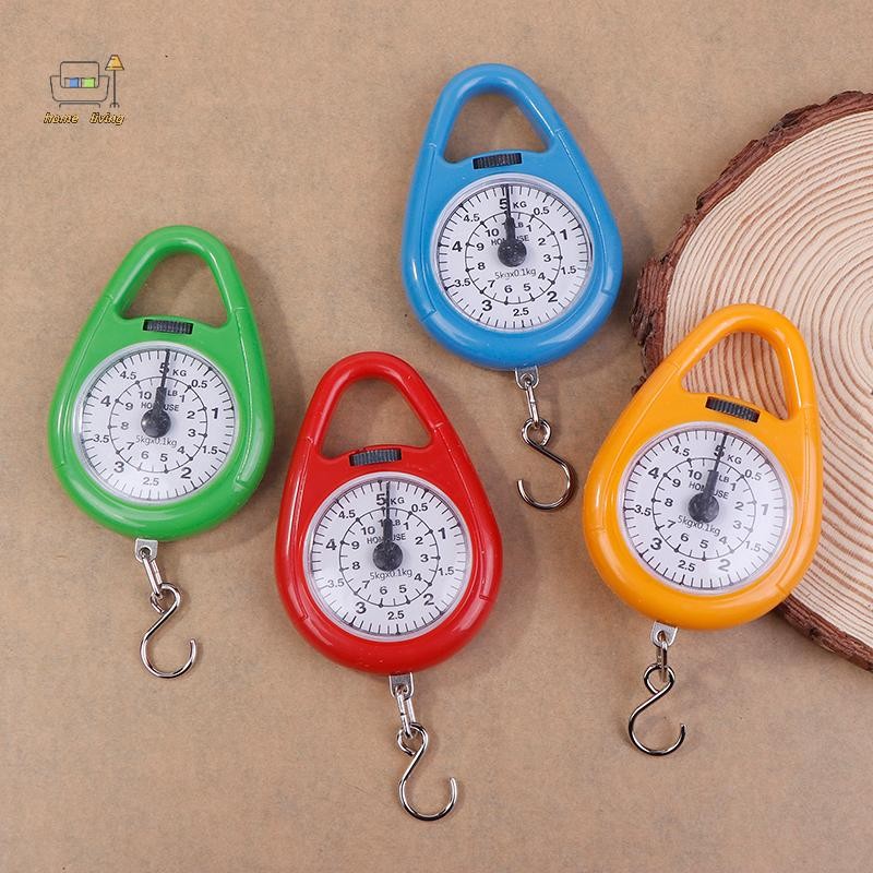 Openw Mini Pointers Digital Hanging Hook Spring Scale กระเป๋าเดินทางแบบพกพาเครื่องชั่งน้ําหนักขนาดตกปลา 5 กก.ความจุอาหารขนาดดี