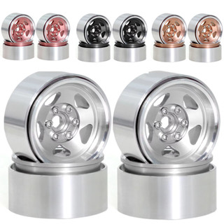 RC รถ 4 ชิ้น 1.9 นิ้ว Beadlock RC ล้อชุดดุมล้อสําหรับ 1:10 R…