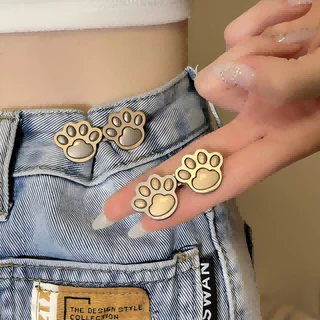🐾ตะขอเกี่ยวกางเกงกรงเล็บแมวน่ารัก เอวถอดออกได้ และปรับได้ เหมาะสำหรับเด็กผู้หญิง