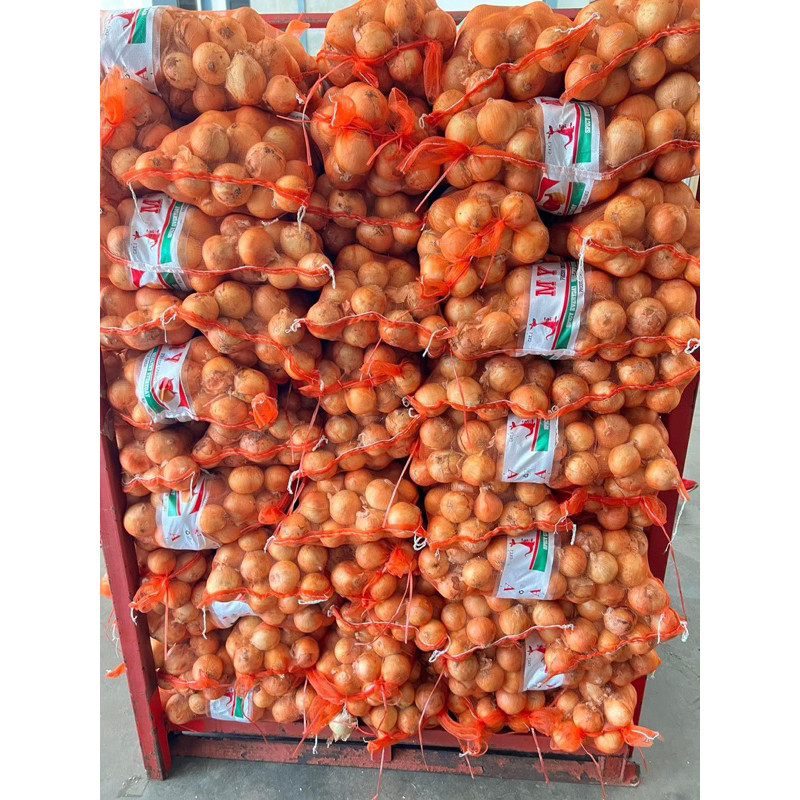 หอมใหญ่จีน ยกกระสอบ น้ำหนัก9-10kg.