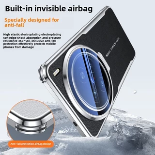เคสสําหรับ VIVO X200 Pro Mini X200 Ultra X100 X100s Pro X100 Ultra หนังกระจายความร้อนพร้อมเลนส์โลหะป้องกันฟิล์มที่มองไม่เห็นสนับสนุนฝาครอบโทรศัพท์