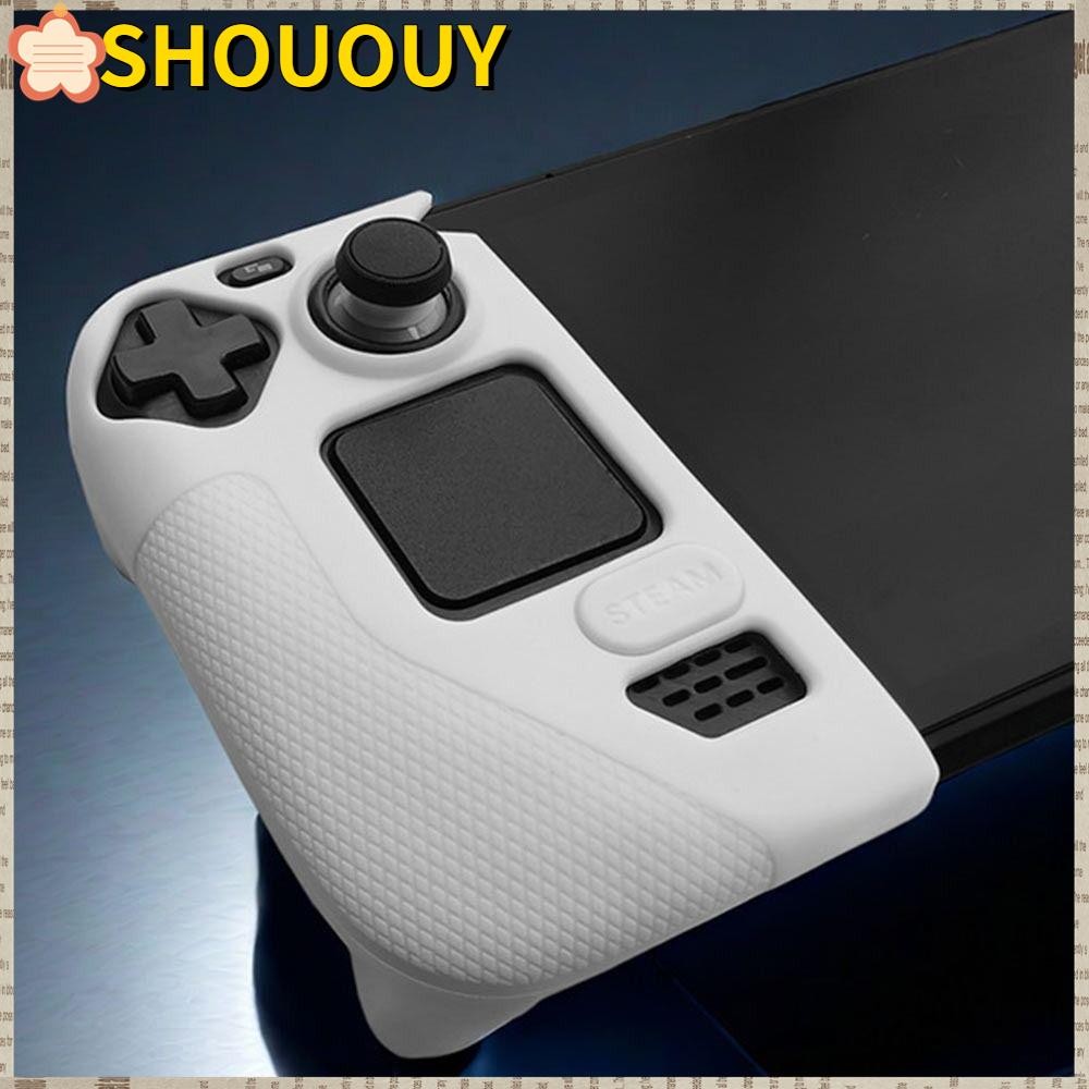 Shouuy ด้ามจับซิลิโคน, กันกระแทก Anti-slip ป้องกัน, อุปกรณ์เสริมป้องกัน Thicken เกมคอนโซล Grip สําหรับ Steam Deck/Steam Deck OLED