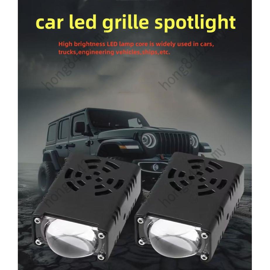 2 ชิ้น Mini Bi LED โปรเจคเตอร์โคมไฟ Spotlight รถจักรยานยนต์หมอกโคมไฟเลนส์ 3000K 6000K รถ Retrofit