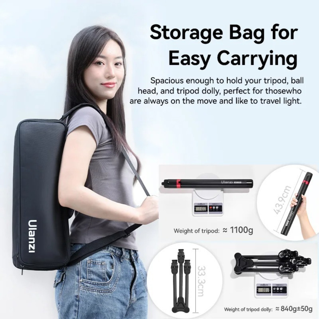 Ulanzi AT04 Storage Bag กระเป๋าใส่ขาตั้งกล้อง Dual Carrying ถือและสะพายข้าง พร้อมช่องใส่อุปกรณ์เสริม - รูปที่ 2