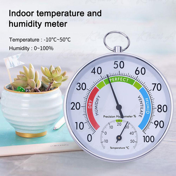 MOVATEK เครื่องวัดความชื้น 10CM ใหม่ตัววัดอุณหภูมิความชื้นในร่มเครื่องวัดอุณหภูมิเครื่องวัดความชื้นในอากาศภายนอก
