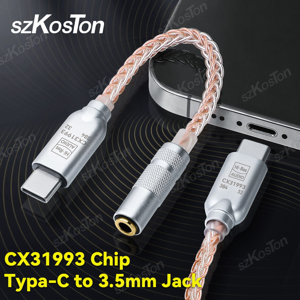 ประเภท C ถึง 3.5 มม.32 B/384kHz อินเทอร์เฟซเสียง CB1200AU DAC HiFi เครื่องขยายเสียงหูฟัง IEM AMP สมาร์ทโฟนอะแดปเตอร์สําหรับ iPhone15 Samsung ฯลฯ