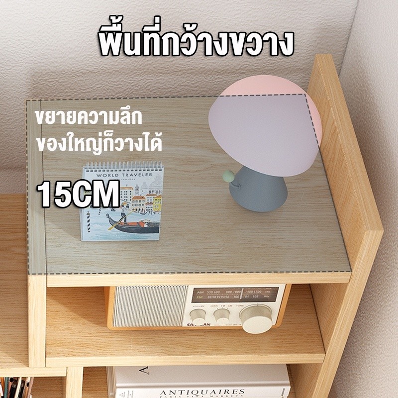 BA 3 สีให้เลือก ชั้นวางหนังสือ 72cm ชั้นวางของบนโต๊ะ ชั้นหนังสือ ตกแต่งโต๊ะทํางาน ปรับเปลี่ยนรูปทรงได้ สีขาวสไตล์มินิมอ - รูปที่ 5