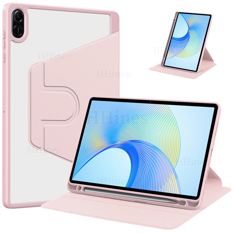 HHines สําหรับ Huawei Honor Pad X9a 2025 X9 Pro กรณี 11.5 นิ้ว X9 11.5 X8a 2024 11 นิ้วอะคริลิคหมุนขาตั้งดินสอ Funda ELN2-W09/W09 11.5
