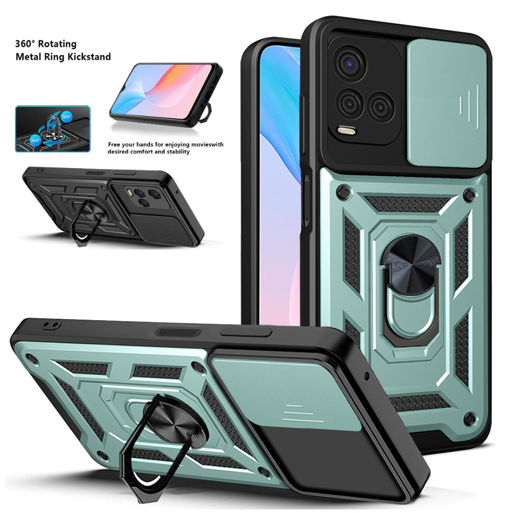เคส VIVO y21 y21t y21s y21 y21a y21e y21g y33s y33t ใหม่ป้องกันการล่มสลายวงเล็บเกราะชุดรวมกันแบบพกพาเปลือกแข็งผลักดันหน้าต่างป้องกันกล้องเคสโทรศัพท์