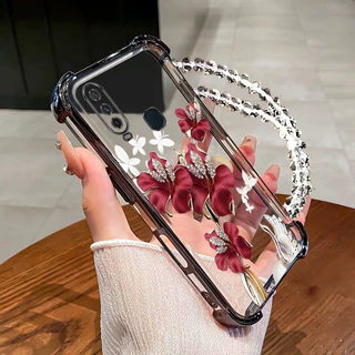 กันกระแทกcase สําหรับ vivo Y11 Y12 Y15 Y17 Y19 Y19S เคสโทรศัพท์ TPU สร้อยข้อมือล่าสุด 2025 ดีไซน์ใหม่ความงาม softCase