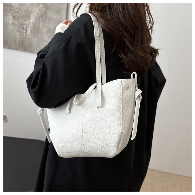 Mousoon Urban Wings Simple PU Leather Bucket Bag Magnetic Snap Closed Design